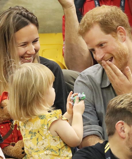 September 27, 2017: Prince Harry Meets a Little Girl at the Invictus Games in Toronto