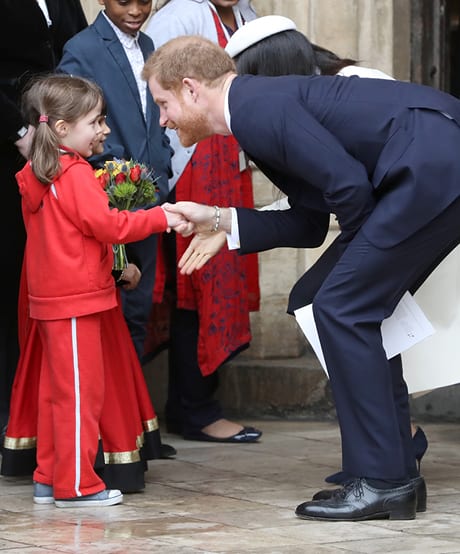 March 12, 2018: Prince Harry Greets Children on Commonwealth Day