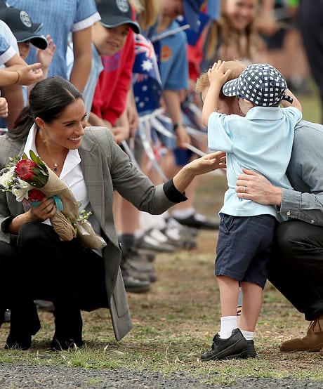 October 17, 2018: Prince Harry Meets a Little Boy in Australia