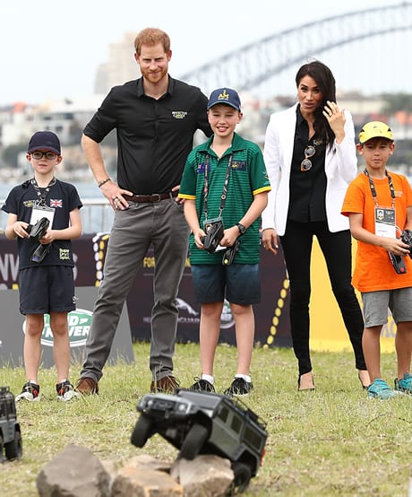 October 20, 2018: Prince Harry Supervises 3 Boys at the Invictus Games in Sydney