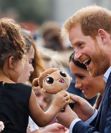 October 30, 2018: Prince Harry Holds a Little Girl's Doll in New Zealand