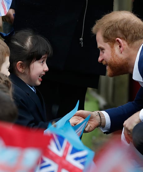 March 20, 2019: Prince Harry Shakes Hands with a Tiny Tot