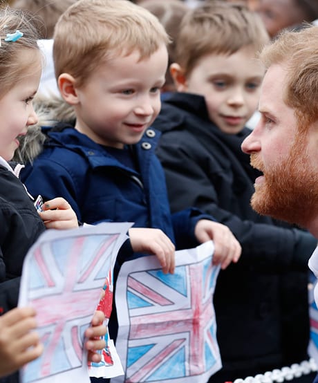 March 20, 2019: Prince Harry Gets on the Little Ones’ Level