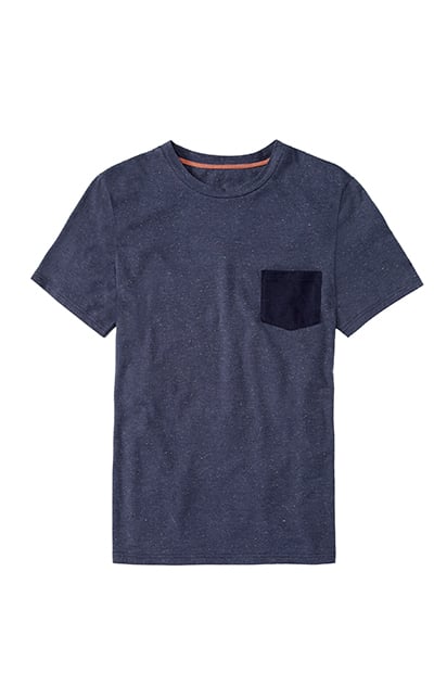 T-Shirt with Contrast Pocket, $29