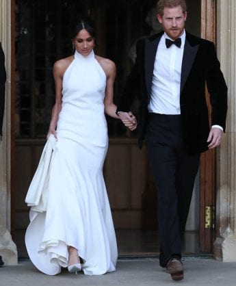 meghan markle reception dress