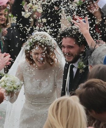 Kit Harington and Rose Leslie wedding