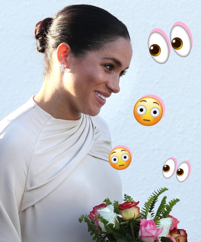 Meghan Markle big eye emoji