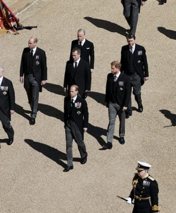 prince philip funeral body language