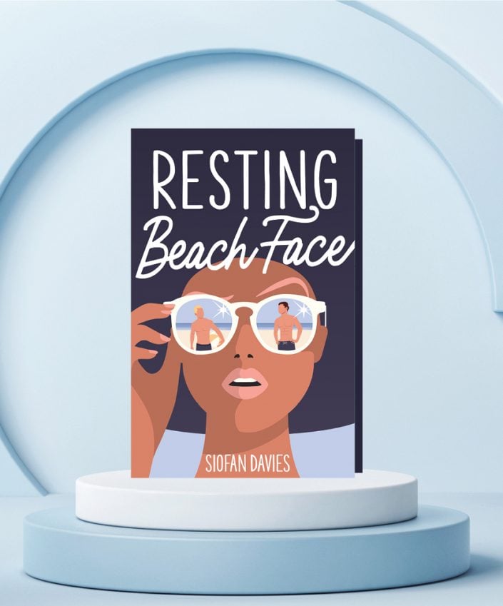 resting beach face