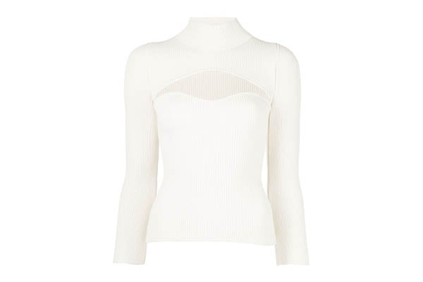 best white knit sweaters