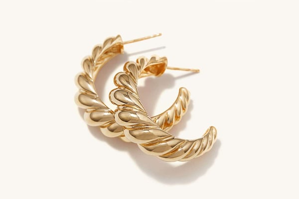 Mejuri croissant earrings