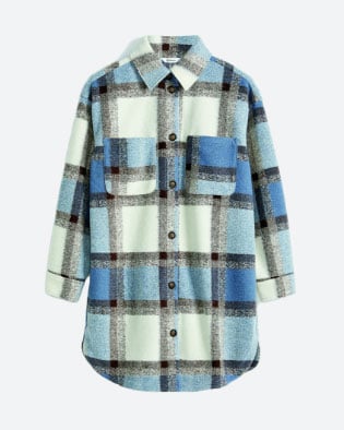 Long Plaid Shacket