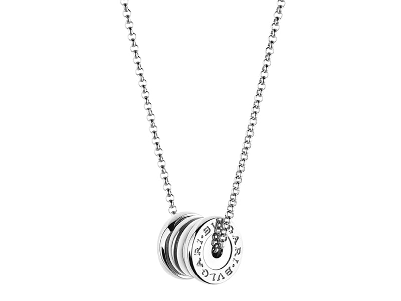 Bvlgari white gold b.zero1 necklace