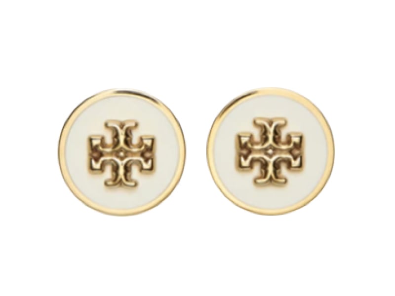 KIRA ENAMEL CIRCLE-STUD EARRING