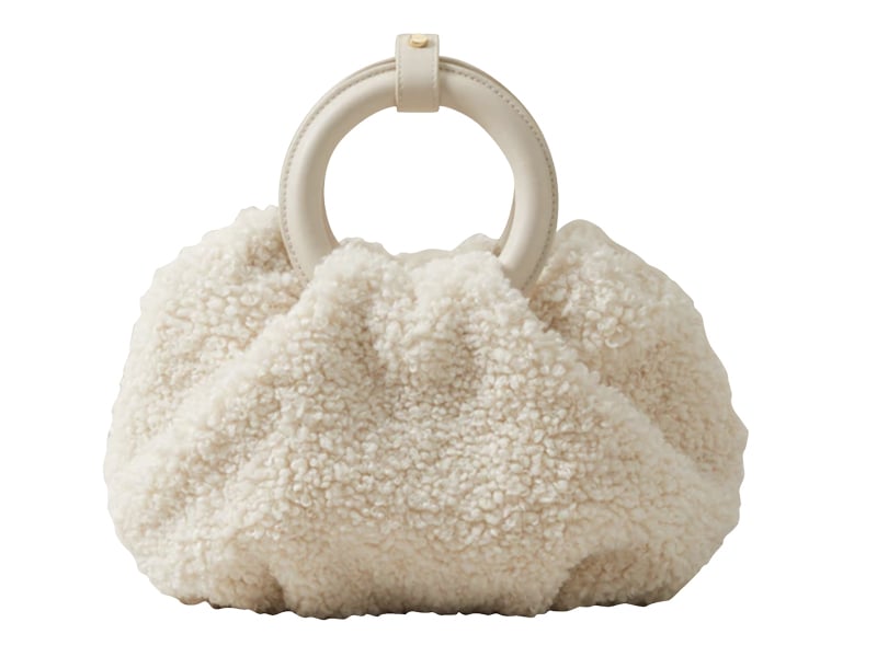 MINI TEDDY SHERPA BAG, IVORY