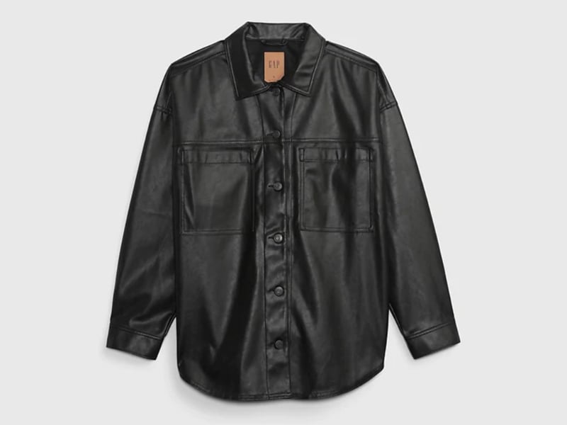 Gap Faux Leather Shirt