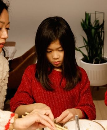 Lunar New Year Sonia Wong and daughters