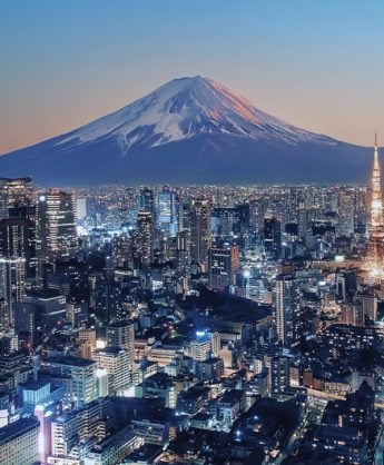 tokyo cityscape at night