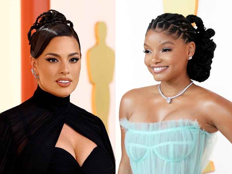 oscars 2023 beauty trends ashley graham halle bailey