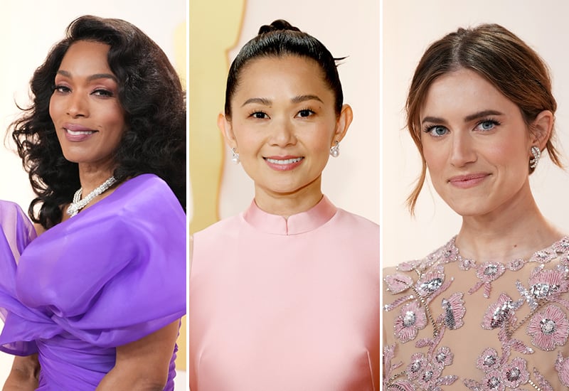 oscars 2023 beauty trends angela bassett, hong chau, allison williams