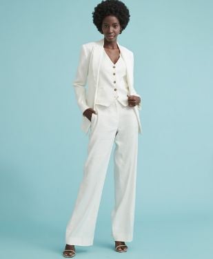 RW&Co White Linen Suit