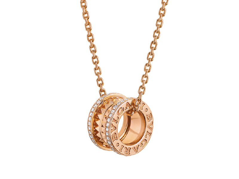 rose gold bulgari B.zero1 Necklace