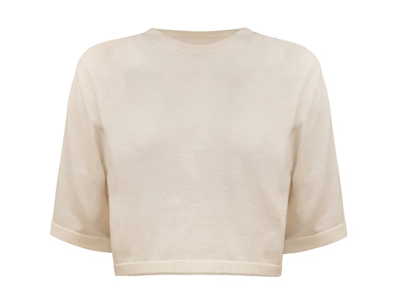 &Or Collective knit white t-shirt