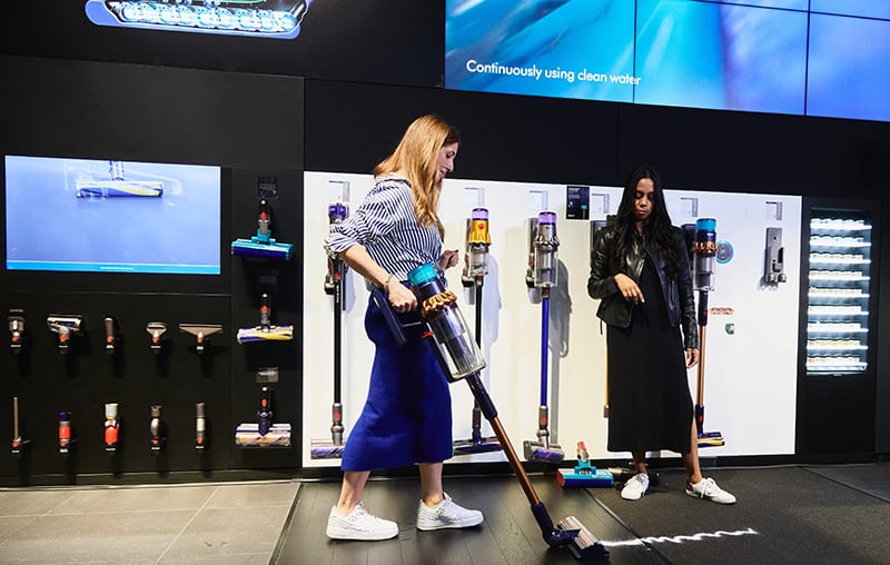 Melissa Maker at the Dyson Demo Store