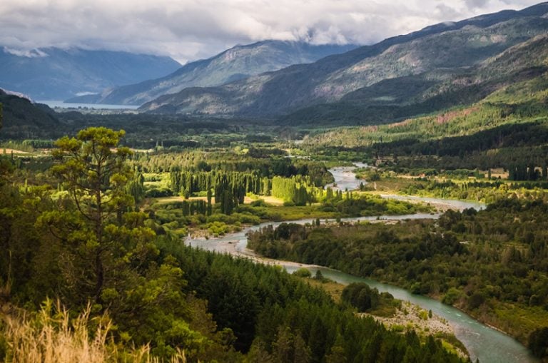 The landscape near El Bolsón, Argentine Patagonia