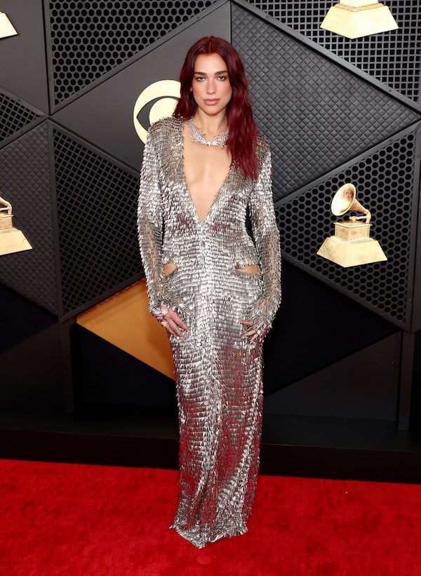 2024 Grammys red carpet dua lipa