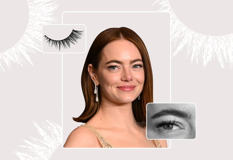 2024 lash trends featuring emma stone