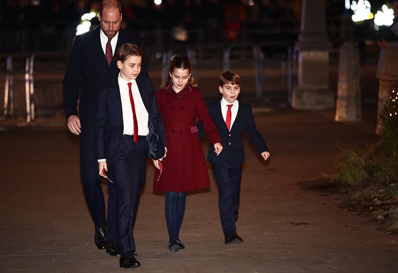 Prince William and children carol service