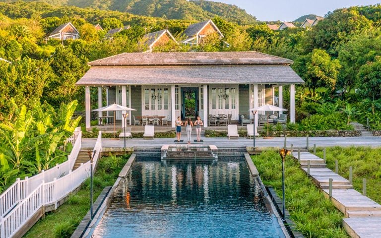 A yoga session at Belle Mont Sanctuary Resort