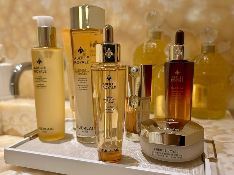 how to get glowing skin with the Guerlain abeille royale skincare line