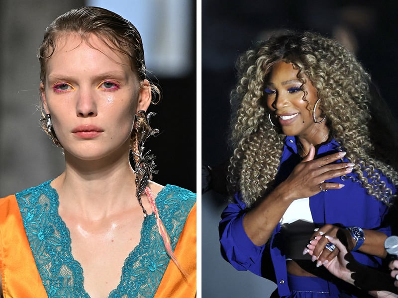 spring 2025 makeup trend: coloured mascara