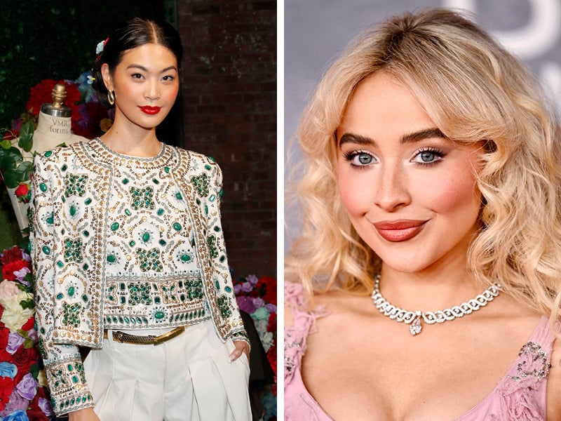 spring 2025 makeup trends: cherry girl makeup, cherry blush